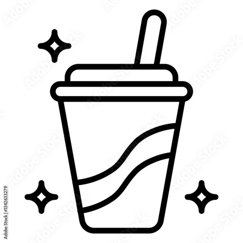 Paper Cup line icon