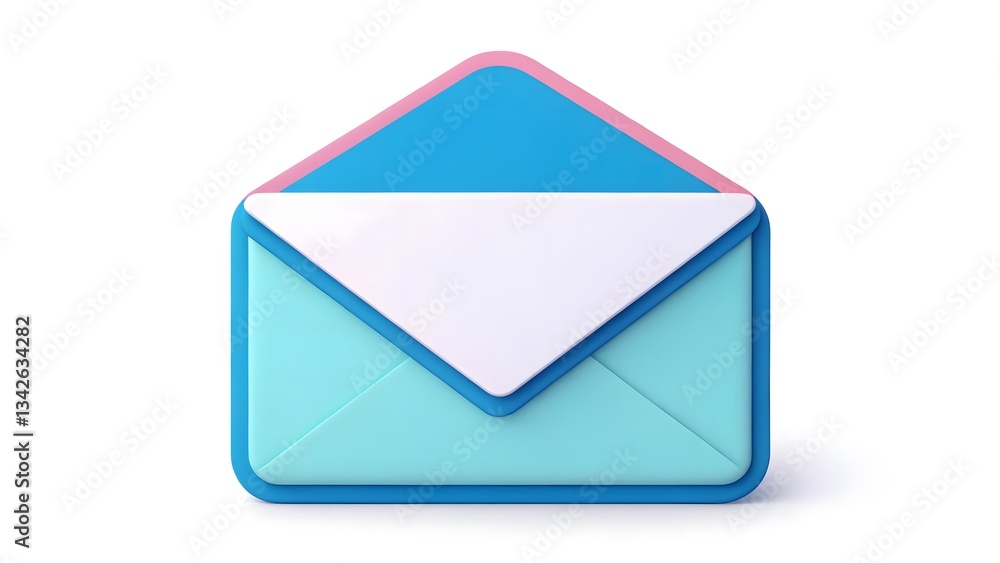 blue mail icon on white blue mail icon on white