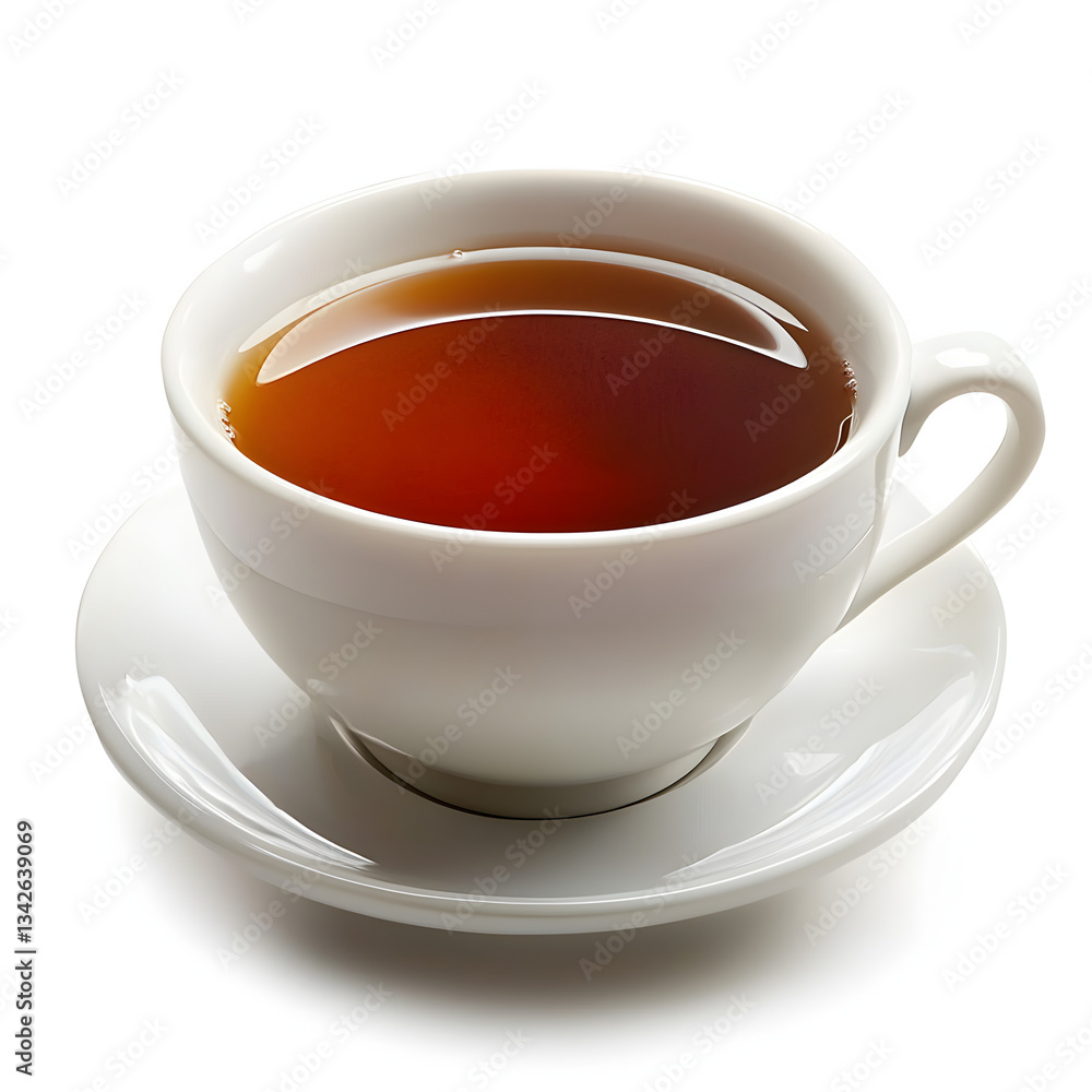 Hot Tea in Cup Isolated on White – Classic Beverage Hot Tea in Cup Isolated on White – Classic Beverage