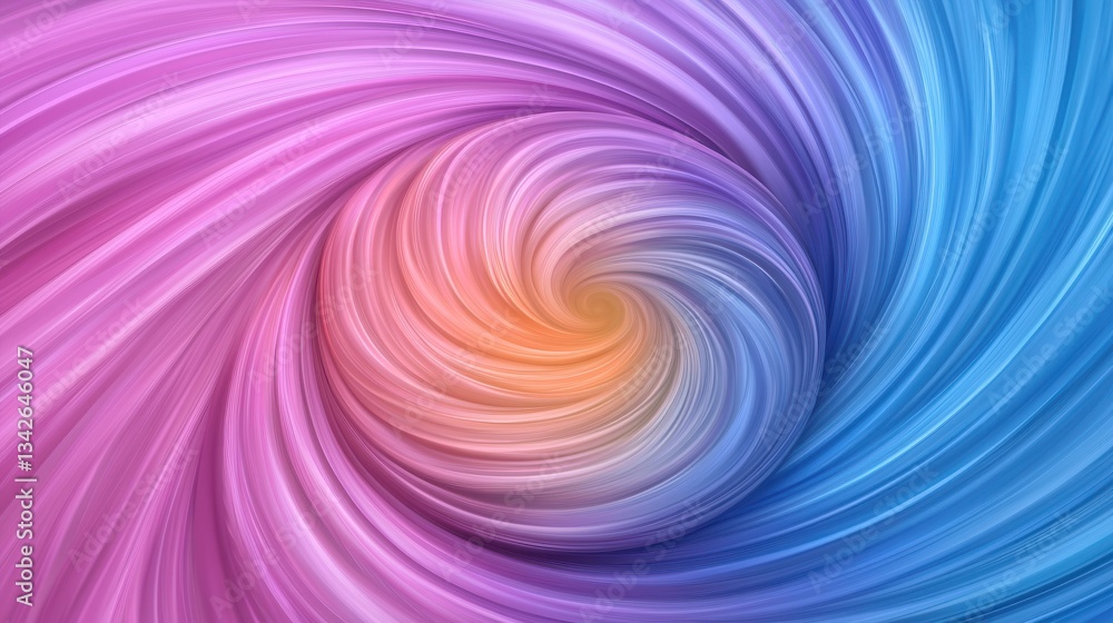 Obraz premium A Mesmerizing Vortex of Swirling Colors in Pink, Purple, Orange, and Blue Creating a Captivating Kaleidoscope Effect