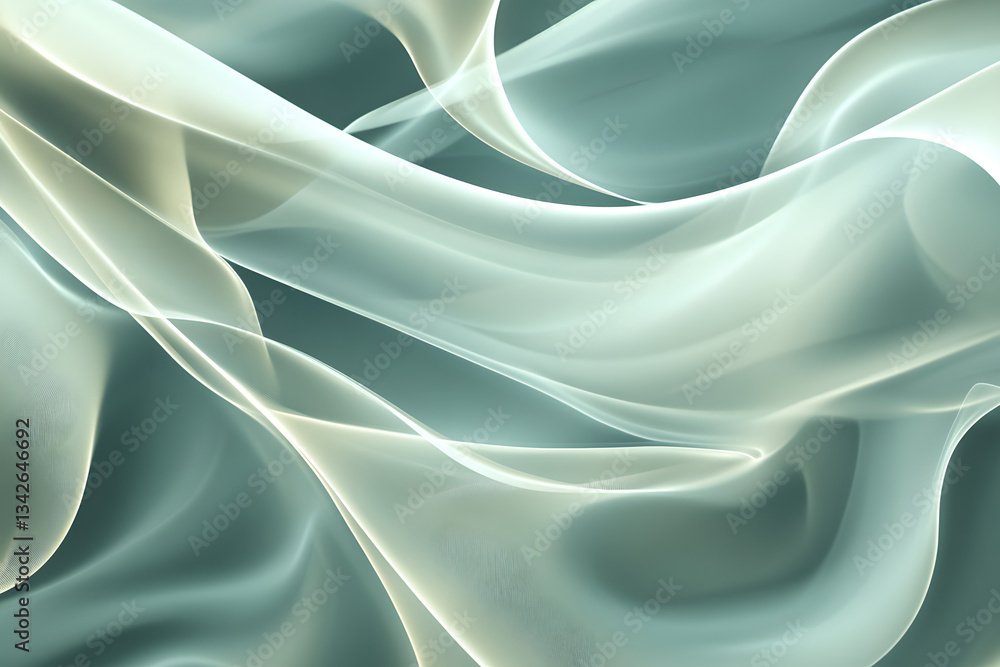 Obraz premium Abstract Flowing Fabric, Elegant Design