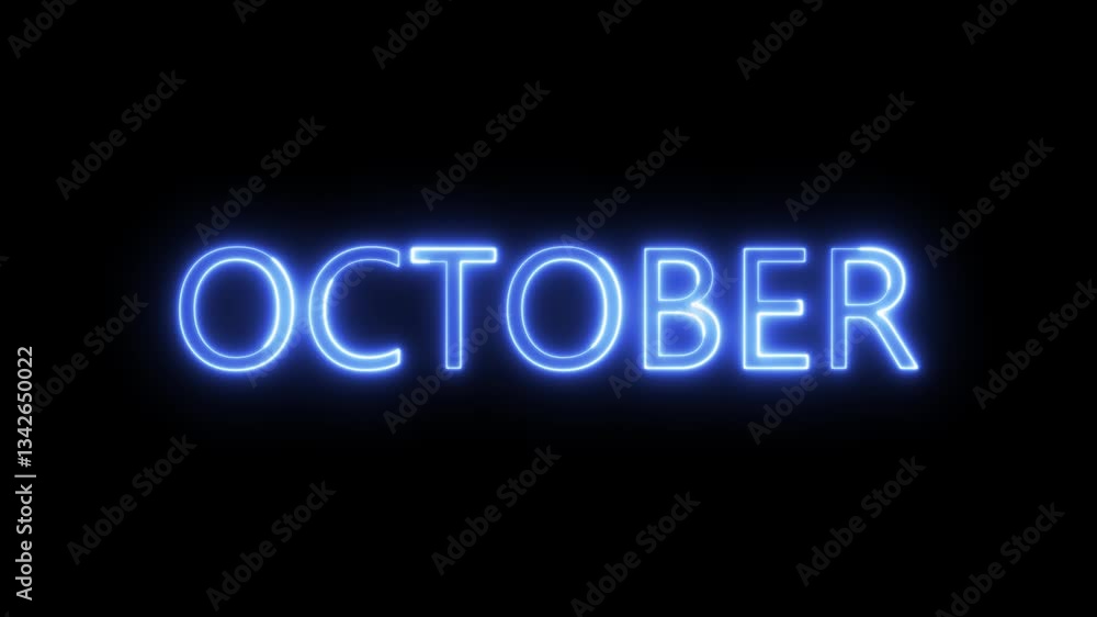 text month October light neon effect background. Neon October text icon animation with neon glowing 4k video.
Neon hot fire October text animation on black background, text month October light neon effect background. Neon October text icon animation with neon glowing 4k video.
Neon hot fire October text animation on black background,