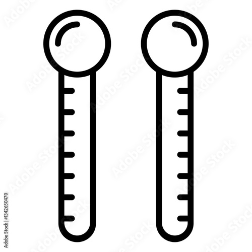 Measuring Spoons line icon