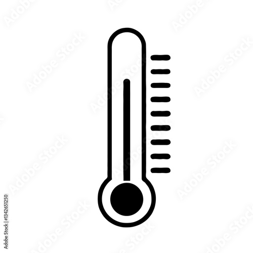 Temperature thermometer vector heat cold weather measurement icon