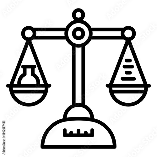 Scale line icon