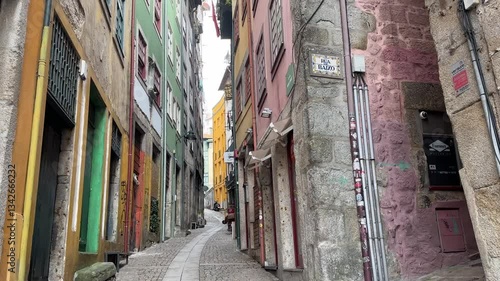 colorful houses in porto portugal