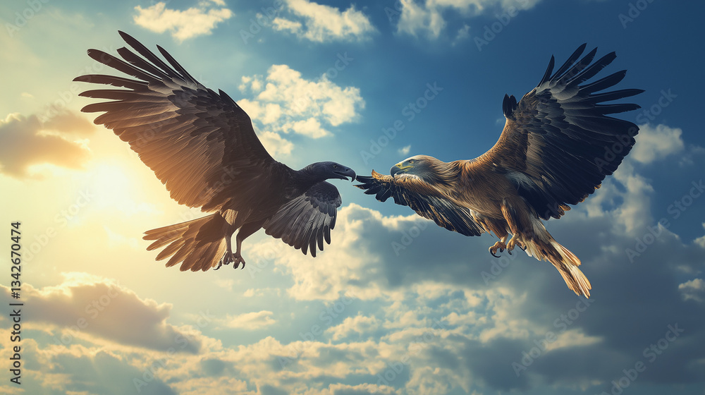 Obraz premium bald eagle in flight