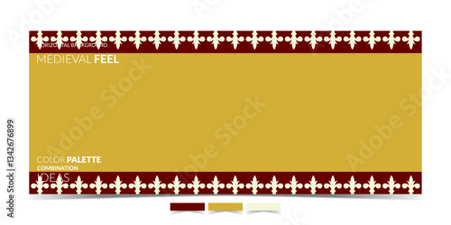 BACKGROUND 491 COLOR COMBINATION WITH ROYAL VICTORIAN AND MEDIEVAL NUANCES