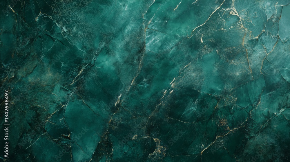 Emerald green marble texture with natural veins and elegant patterns Emerald green marble texture with natural veins and elegant patterns