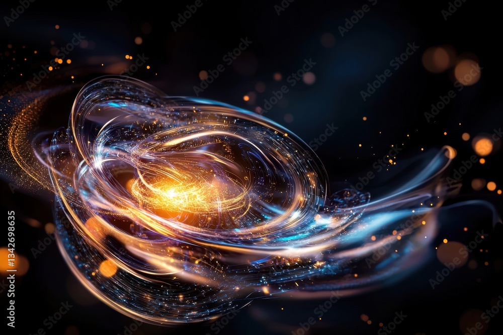 Exploring abstract ai thought process in a swirling cosmic landscape digital artwork futuristic environment vivid colors high-detail visualization with artificial intelligence concepts Exploring abstract ai thought process in a swirling cosmic landscape digital artwork futuristic environment vivid colors high-detail visualization with artificial intelligence concepts