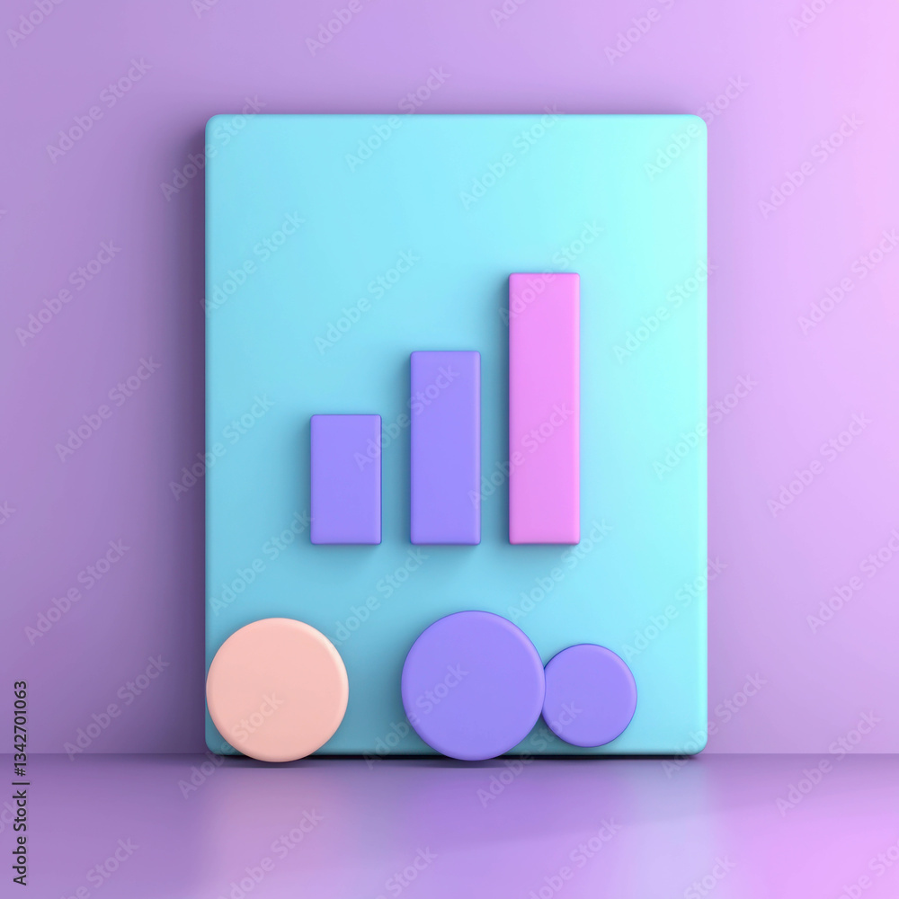 custom made wallpaper toronto digitalModern Abstract Graphic Representation of Data Visualization with Colorful Shapes