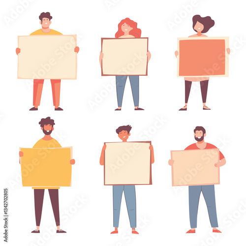 Group of Protesters Holding Signs and Advocating Change