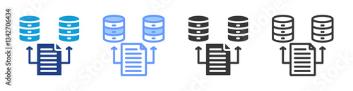 Redundancy icon set multiple style collection