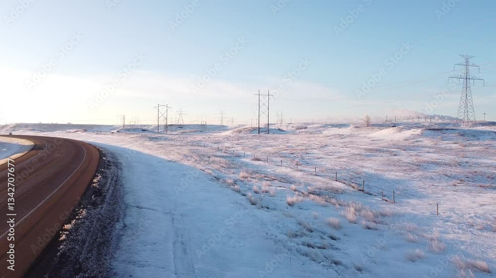 Snowy Power Grid in the Heart of Winter Snowy Power Grid in the Heart of Winter