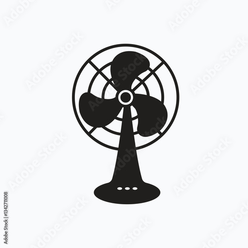 fan silhoutte vector design