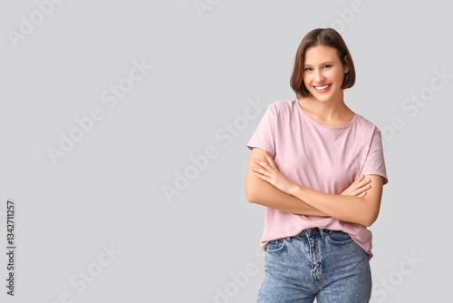 Pretty young woman in styli...