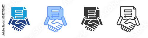 Acquisition icon set multiple style collection