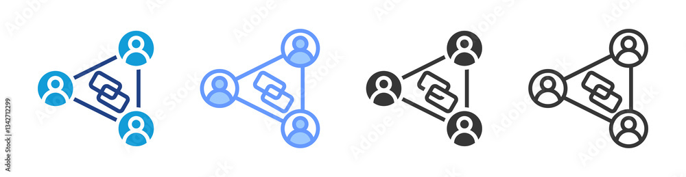Referral Program icon set multiple style collection Referral Program icon set multiple style collection