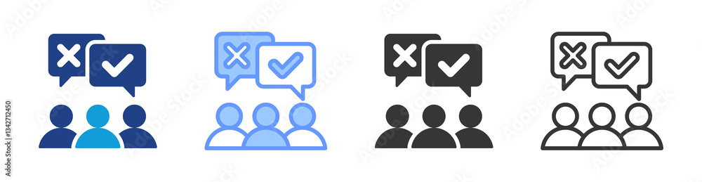 Customer Feedback icon set multiple style collection Customer Feedback icon set multiple style collection