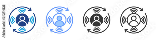 Cultural Sensitivity icon set multiple style collection