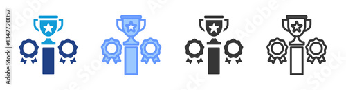 Challenger icon set multiple style collection