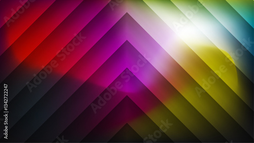 Colorful Fractal Glass Gradient Textures