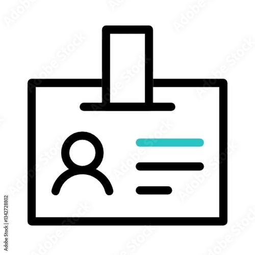 Professional Identification Badge Design Template for ID Card, Access Card, and Name Tag