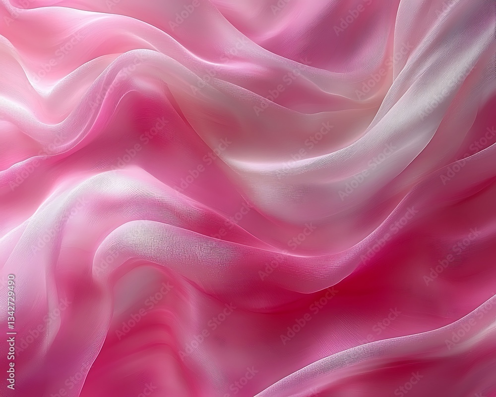 Fototapeta premium Pink Silk Drape for Soft Texture Background.
