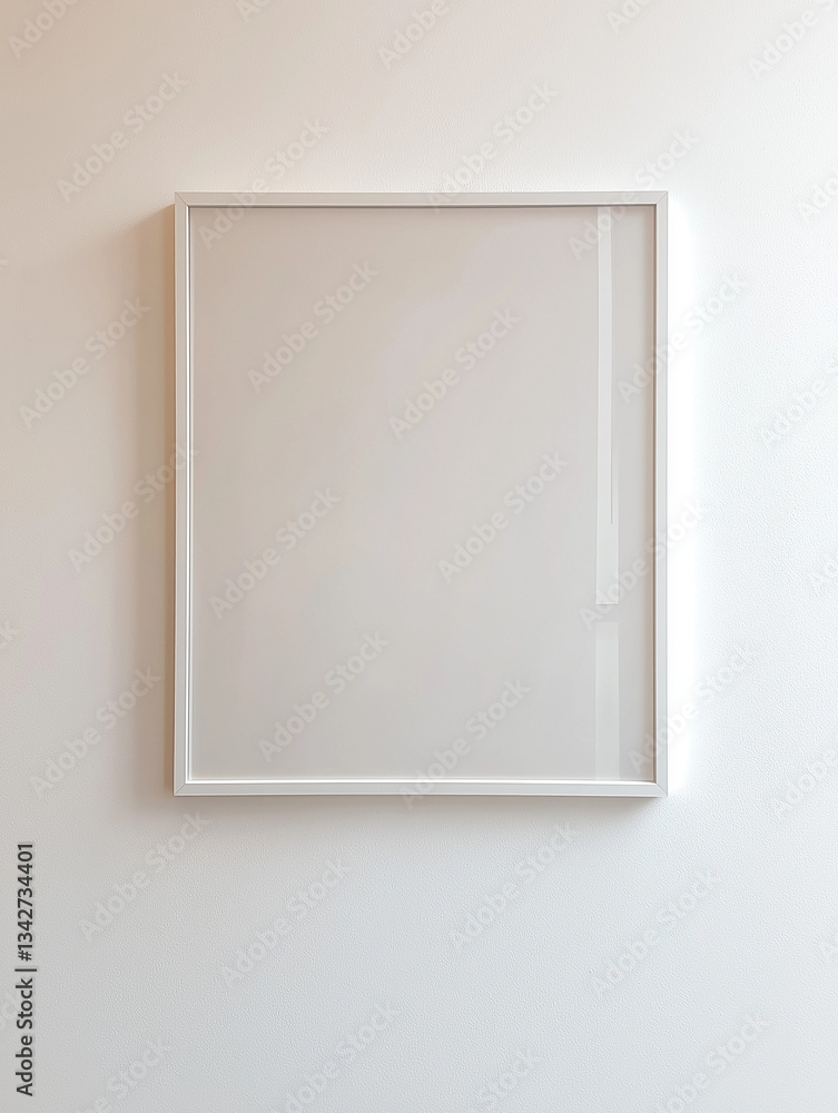 White Frame on wall illustration White Frame on wall illustration