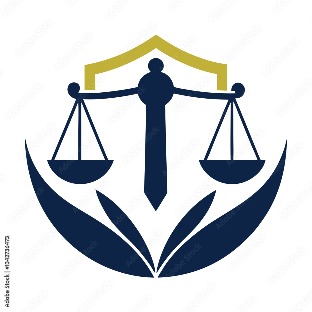 Golden scales of justice symbolize legal balance and equality Golden scales of justice symbolize legal balance and equality