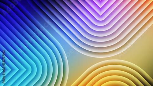 Colorful Fractal Glass Gradient Textures