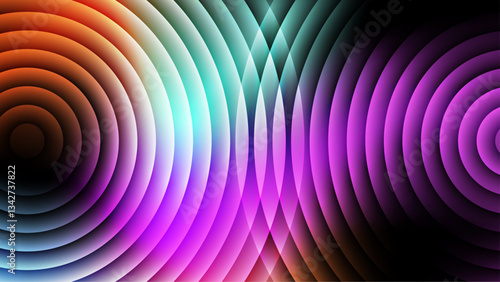 Colorful Fractal Glass Gradient Textures