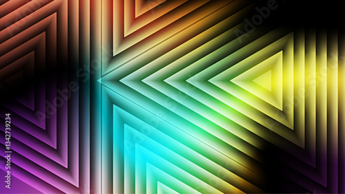 Colorful Fractal Glass Gradient Textures