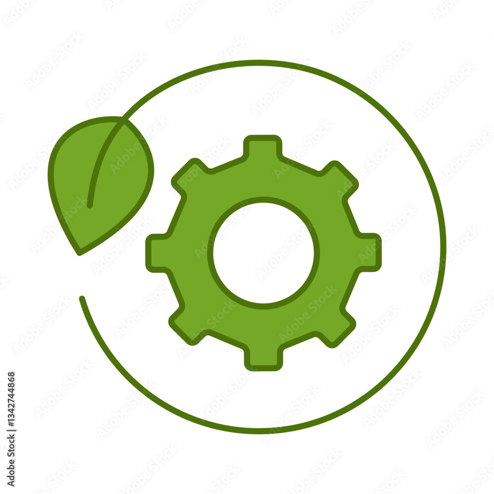 Ecology and Nature Green Icon. Concept of Green Technology, Climate Change, Environmental Sustainability Symbol in Minimal Style. Editable Stroke Vector Illustration Line Icon Ecology and Nature Green Icon. Concept of Green Technology, Climate Change, Environmental Sustainability Symbol in Minimal Style. Editable Stroke Vector Illustration Line Icon