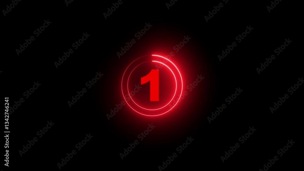 Five to zero countdown glow neon animation running animated numbers 5-0 on Transparent background. Five to zero countdown glow neon animation running animated numbers 5-0 on Transparent background.
