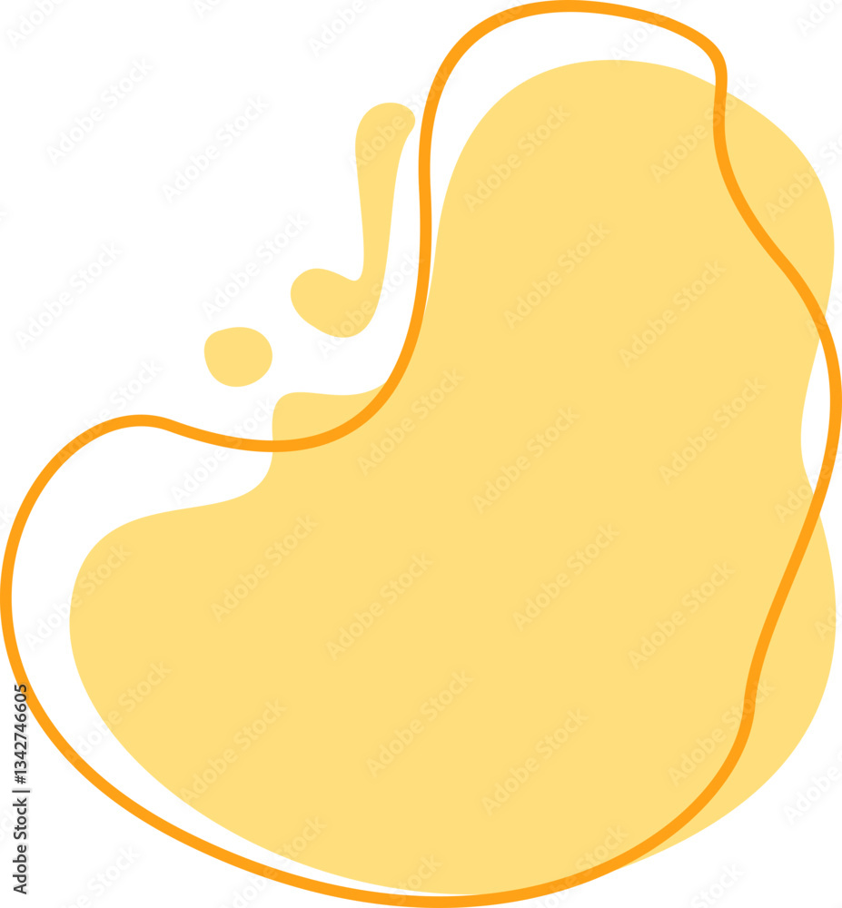 Fototapeta premium Colourful Blob Decoration Element Set