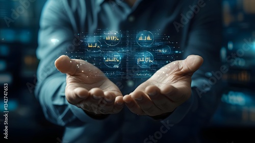 Wallpaper Mural Hands Juggling Multiple Percentage Symbols Representing the Delicate Economic Balancing Acts Amid Fluctuating Interest Rates and Market Uncertainties Torontodigital.ca