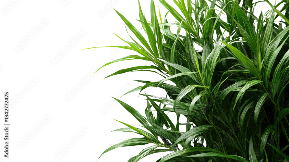 Obraz premium Lush Green Foliage: Close-up shot of vibrant green leaves thriving, perfect for illustrating life, freshness and natural beauty.