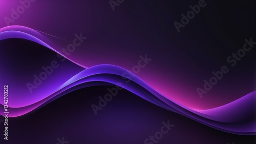 A vibrant abstract image showcasing colorful waves of light in purple, blue, and pink, creating a dynamic, fluid visual effect.