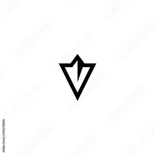 Iceberg or Paper Airplane Logo for Outdoor or Travel Brand
