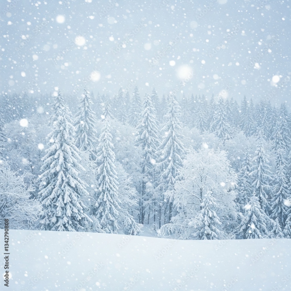 Fototapeta premium winter landscape with trees