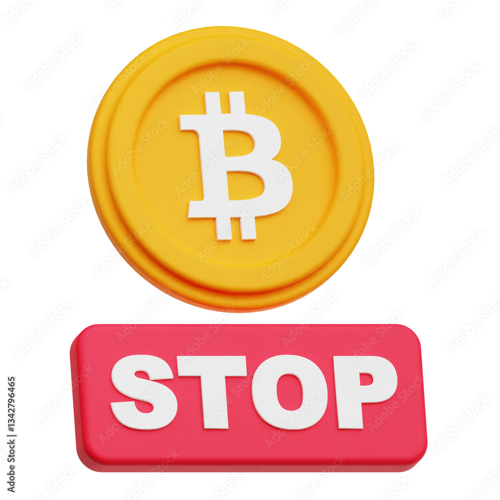 bitcoin 3d icon isolated on the transparent background bitcoin 3d icon isolated on the transparent background