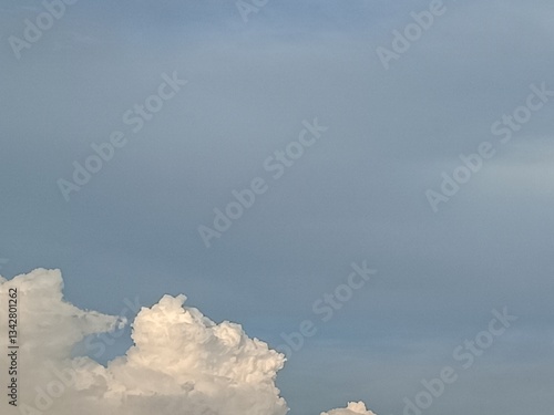 Picture of blue sky with white clouds.