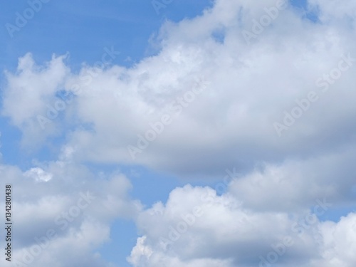 Picture of blue sky with white clouds.