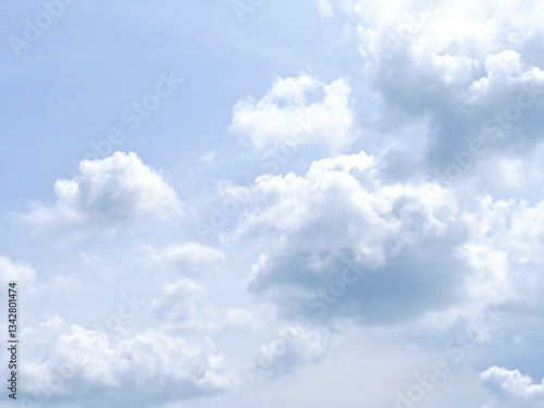 Picture of blue sky with white clouds.