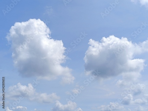 Picture of blue sky with white clouds.