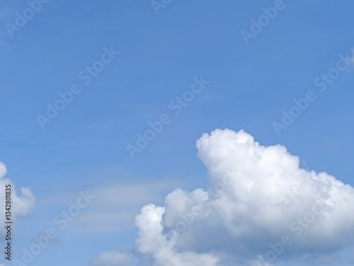 clouds in the blue sky