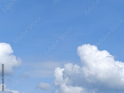 clouds in the blue sky