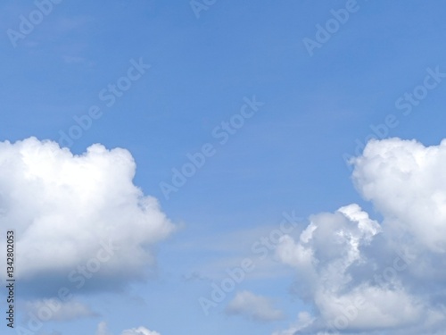 blue sky with white clouds