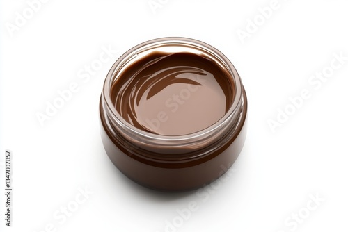 Dark chocolate spread in a jar